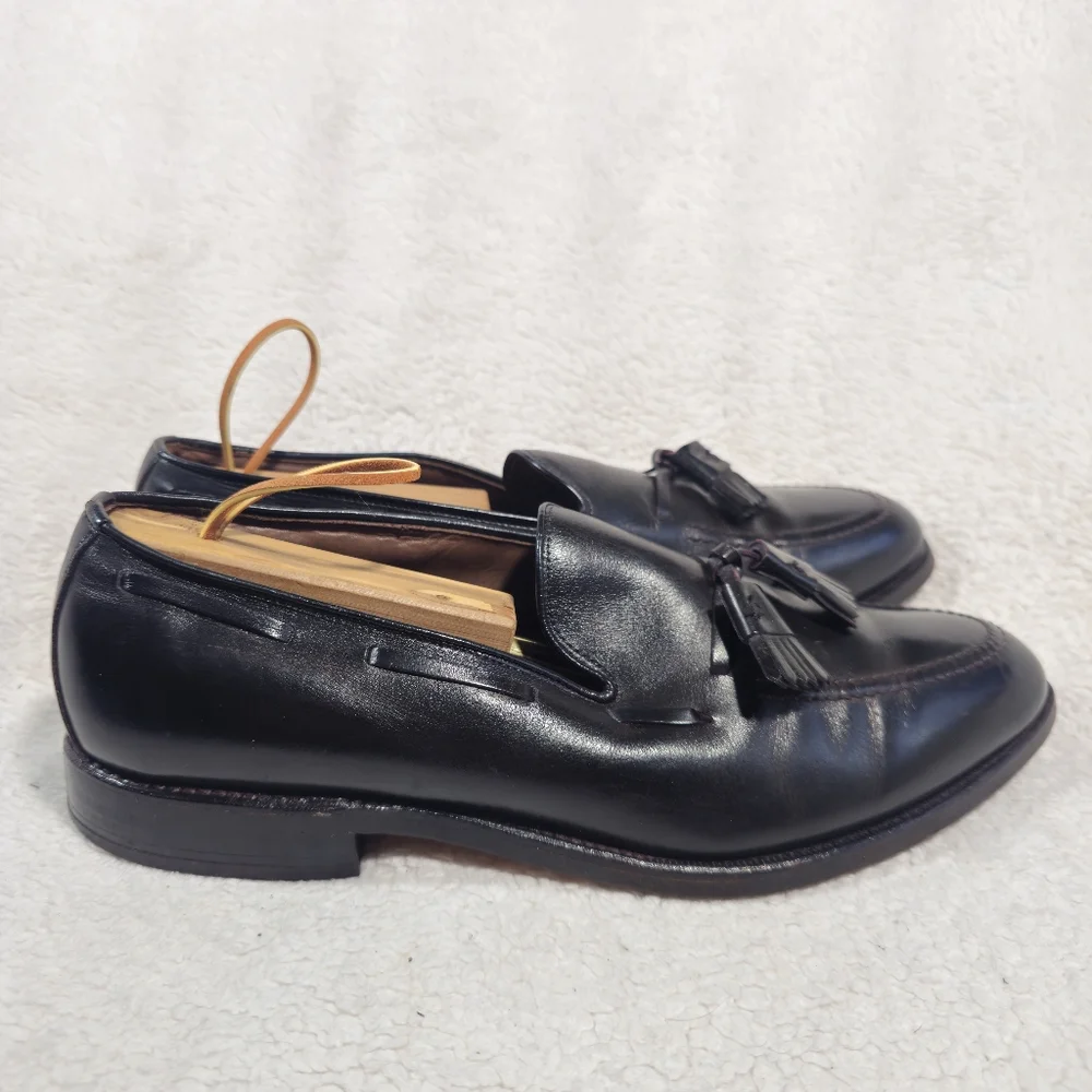 Allen Edmonds Black Leather Tassel Loafers Size 9 C